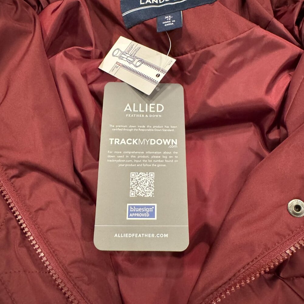 Land's End Women's Max 600 Down Puffer Coat NEW - Picture 14 of 15